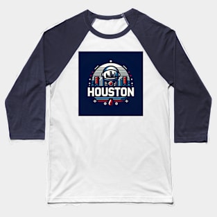 Houston City Design Baseball T-Shirt